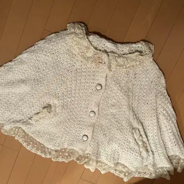 리즈리사 레이스 니트 판초