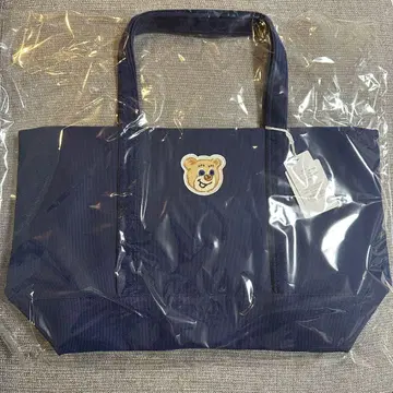 러브러리 바이 페이 페이 올드 테디 와펜 토트백 네이비 대