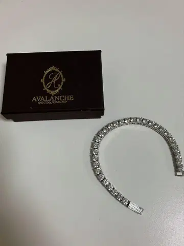 아발란체 실버 테니스 팔찌 5MM 18cm