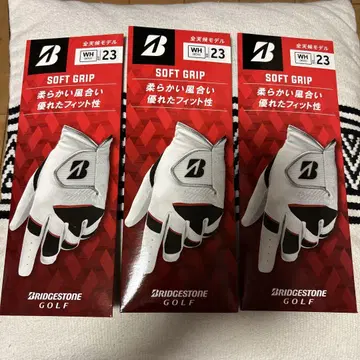 BRIDGESTONE 골프 그로브 SOFT GRIP WH.23 3개 세트