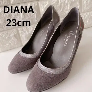 다이애나 펌프스 23 익명 배송 스웨이드 글리터 차콜 그레이