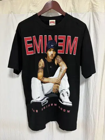 레어 정품 00s EMINEM 랩 티셔츠 빈티지