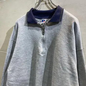 90s Russell Athletic half zip sweat