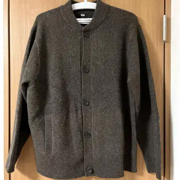 UNIQLO XL 다크 브라운 수플레얀 가디건