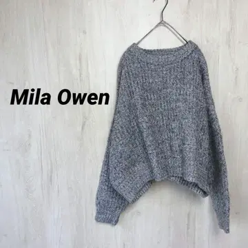 MilaOwen 크루넥 믹스 니트