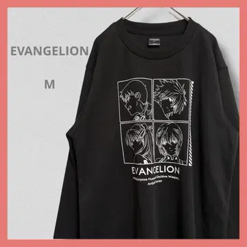 에반게리온 EVANGELION [ M ] 블랙 긴팔T셔츠