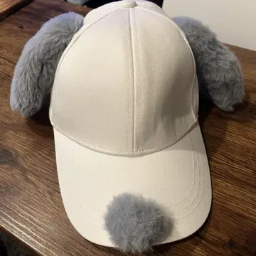 스누피 귀도리 모자