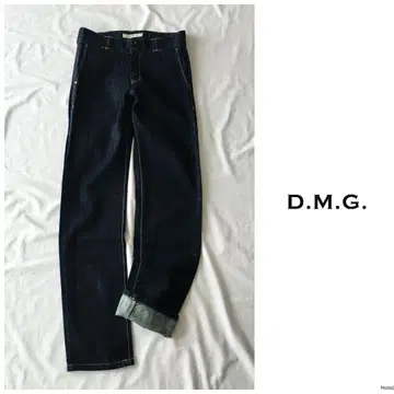 DMG [세탁 가능] 빈티지 워시 가공 데님 팬츠 인디고