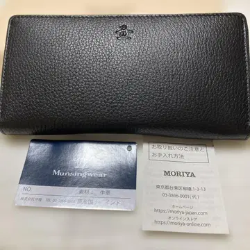 새상품 Munsingwear 블랙 장지갑