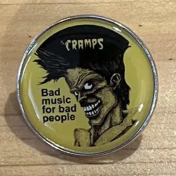 [미사용 새상품] The CRAMPS 핀 배지 A