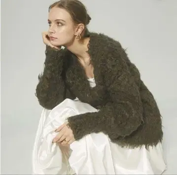 Pigalle Shaggy 가디건 샤기 가디건
