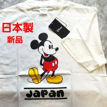 [새상품] [일본제] [레어] Disney 미키마우스 면 100% T셔츠