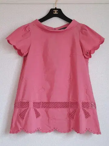 [ 새상품급 ] M'S GRACY 리본 자수 튜닉