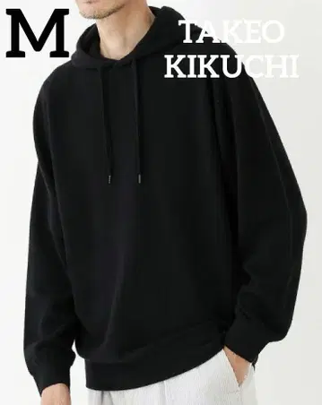 대특가 TAKEO KIKUCHI 자카드 직조 후드티 블랙 M