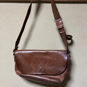 h 1203 mano fece 마노 페스티벌 브라운 가죽 숄더백