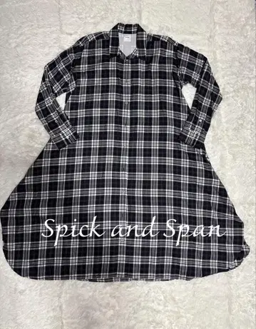 Spick&Span 체크 무늬 셔츠 원피스