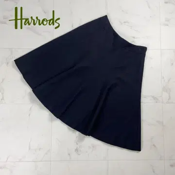 Harrods 플레어 스커트 블랙 사이즈 1*OC959