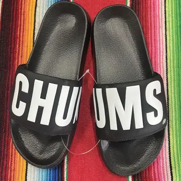 새상품 CHUMS 로고 샌들 블랙 참스 25