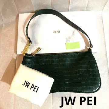 새상품급 JW PEI 다크 그린 핸드백 상자, 봉투 포함