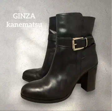GINZA kanematsu 블랙 힐 부츠