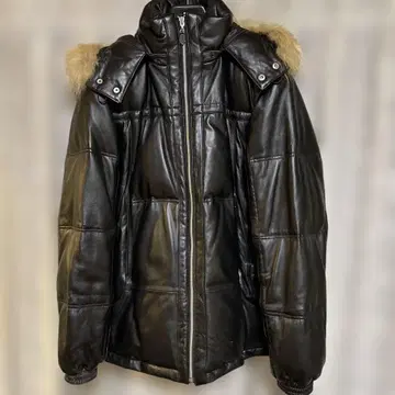 MALE & Co. 타카큐 가죽 다운 자켓 퍼 포함