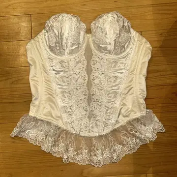 브라이덜 이너 마르코 화이트 레이스 코르셋 E75