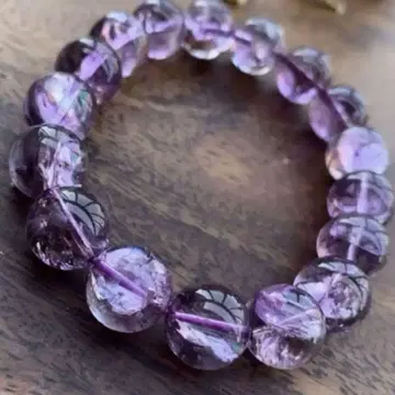 사랑의 수호석  연애 성취  자수정 아이리스 쿼츠 팔찌 대형