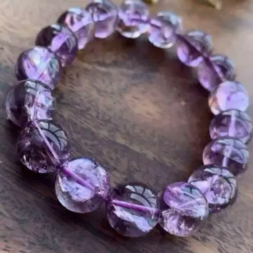 사랑의 수호석  연애 성취  자수정 아이리스 쿼츠 팔찌 대형