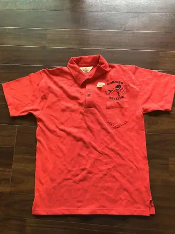 Cushman Sportswear 빨간색 피케 셔츠 L 쿠슈만