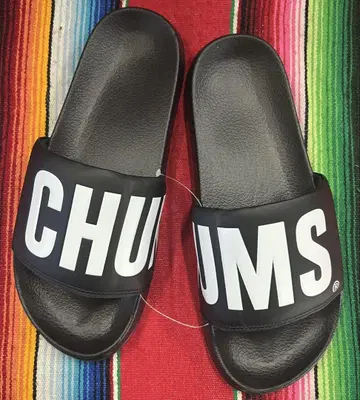 새상품 CHUMS 로고 샌들 블랙 참스 27