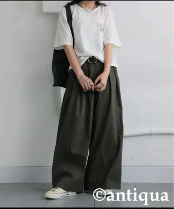 새상품 antiqua 안티카 Patterntorso 와이드 팬츠