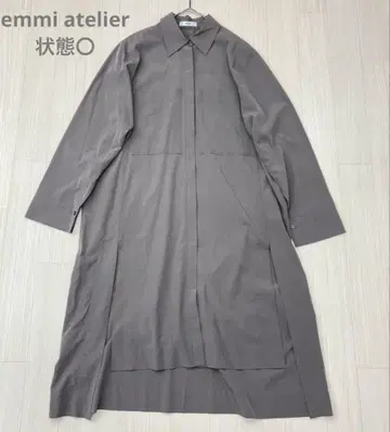 emmi atelier 에미 아틀리에 레이온 셔츠 원피스