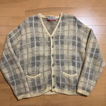 60s Jantzen 모헤어 가디건 메탈 버튼