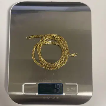italy 750 골드 목걸이 유품 정리품 19g