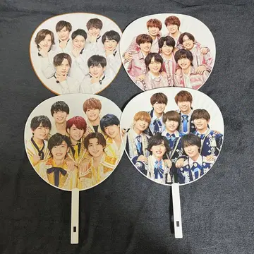 나니와단시 집합 역대 부채 4장 세트