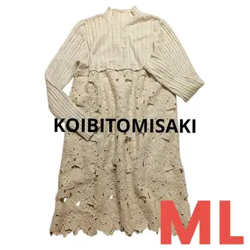 koibitomisaki 하이넥 도킹 튜닉 베이지 가을/겨울