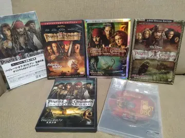 캐리비안의 해적 DVD 전 4작품 5매 세트 부속품 포함