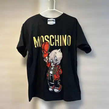 MOSCHINO 캐릭터 자수 T셔츠
