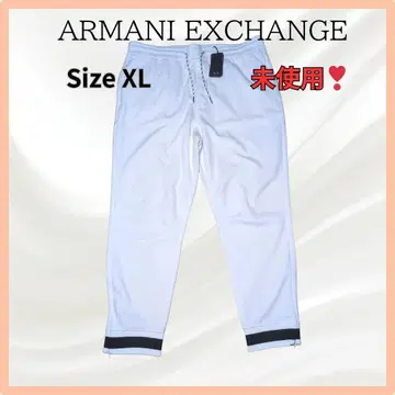 ARMANI EXCHANGE 맨투맨 조거 팬츠 XL 미사용 택 화이트