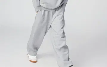 UNIQLO : C 맨투맨 와이드 팬츠 03gray