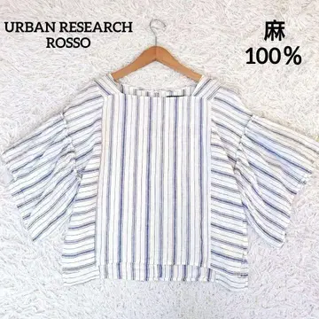 어반리서치 로쏘 블라우스 린넨 100% 스트라이프 프리 사이즈