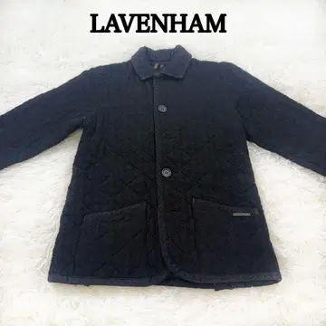 LAVENHAM 퀼팅 자켓 36 사이즈 블랙 울