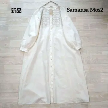 Samansa Mos2 사만사 모스모스 면린넨 자수 원피스 F 새상품