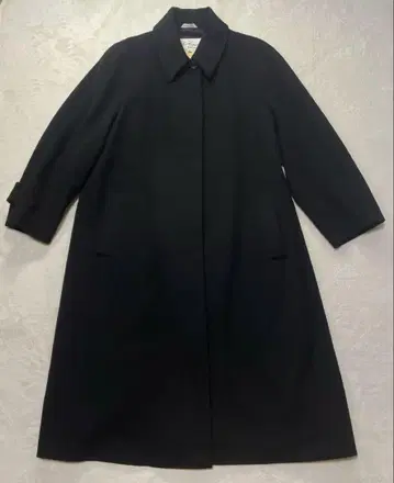 Les Copains 레꼬빵 캐시미어 100% 체스터 코트 블랙