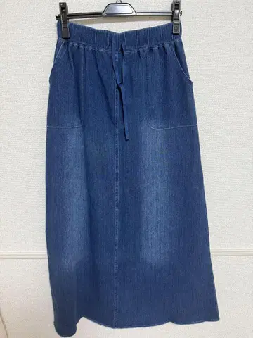 W CLOSET 데님풍 롱 스커트 F