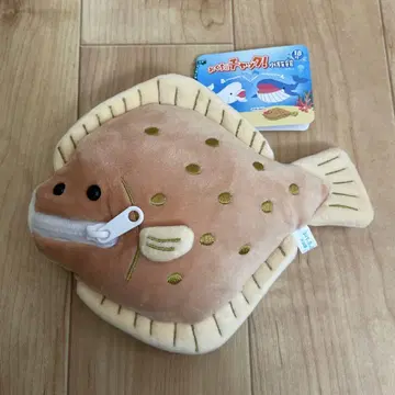 입에 척 수족관 넓적한 물고기 봉제 인형