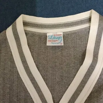 Leroyes 그레이 V넥 가디건