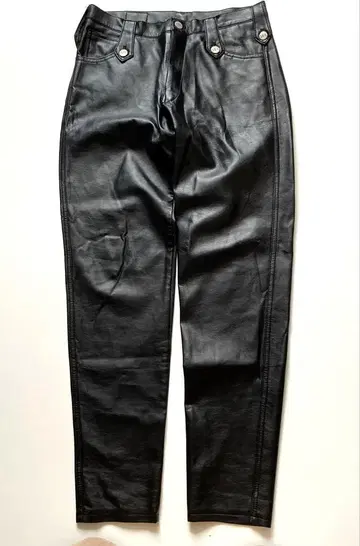 vintage S.E.X black leather pants