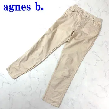 에네스베 캐주얼 팬츠 베이지 코튼100% 38 C2912