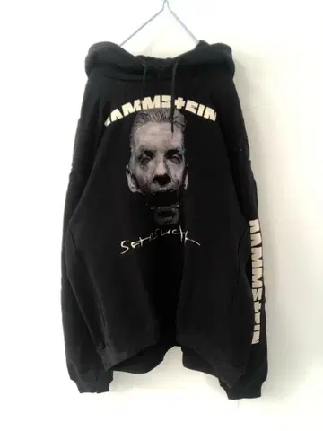 Rammstein 그래픽 후드티 S 사이즈 블랙